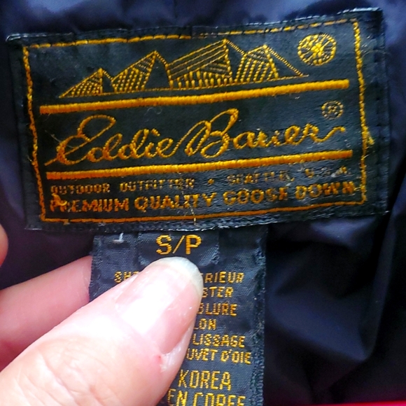 Eddie Bauer szS Red Goose Down Jacket - Picture 2 of 9